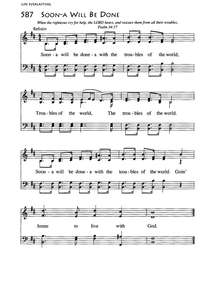 African American Heritage Hymnal page 929