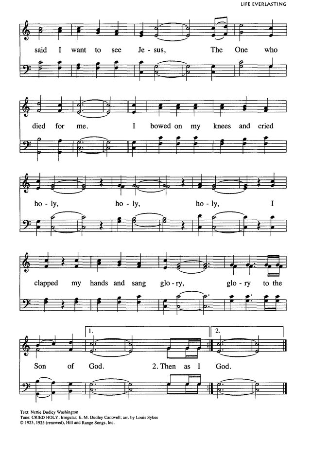 African American Heritage Hymnal page 950