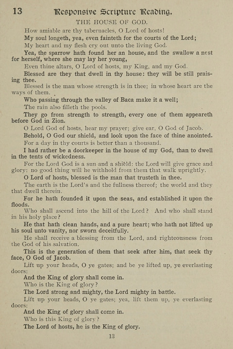 American Church and Church School Hymnal: a new religious educational hymnal page 13