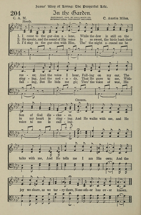 American Church and Church School Hymnal: a new religious educational hymnal page 206