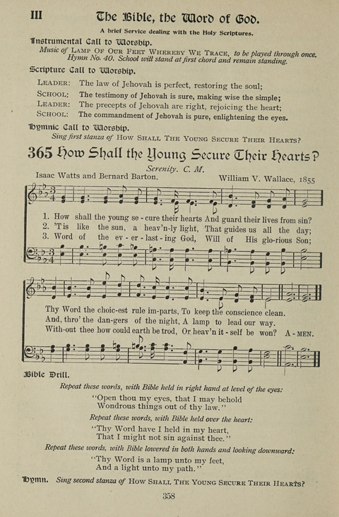 American Church and Church School Hymnal: a new religious educational hymnal page 358