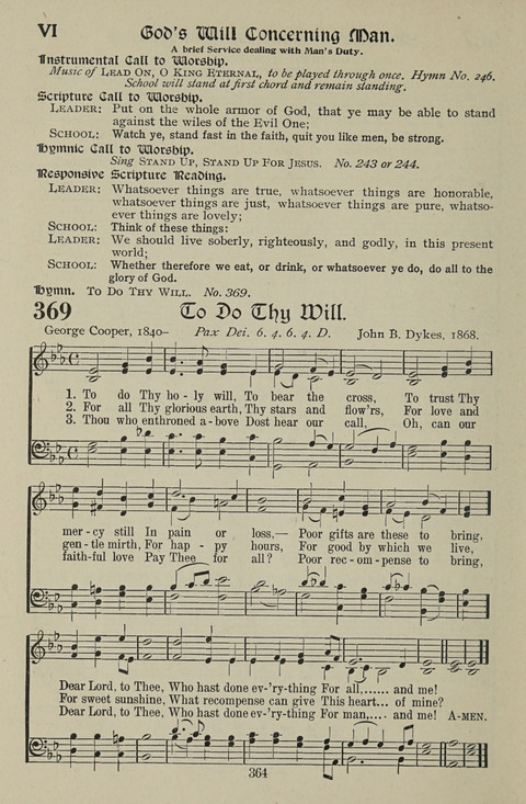 American Church and Church School Hymnal: a new religious educational hymnal page 364