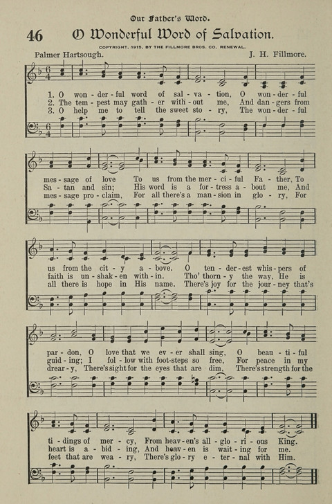 American Church and Church School Hymnal: a new religious educational hymnal page 66