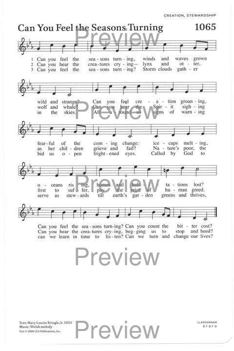 All Creation Sings: Evangelical Lutheran worship supplement page 234