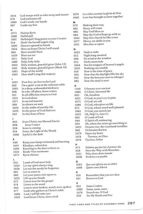 All Creation Sings: Evangelical Lutheran worship supplement page 296