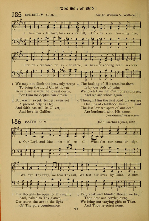 The American Hymnal for Chapel Service page 154