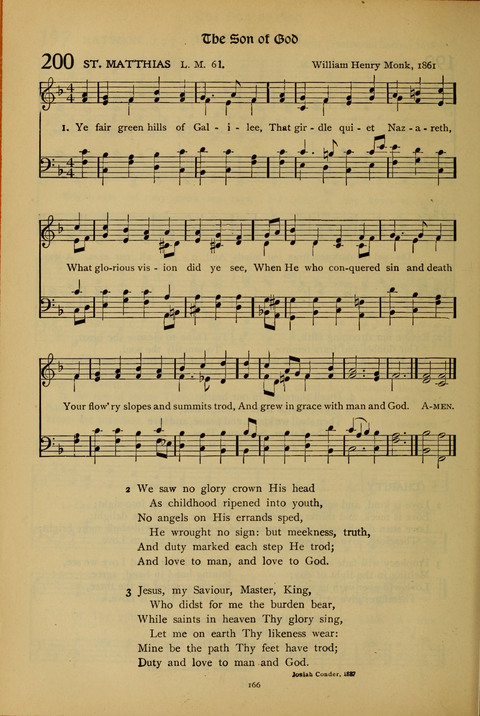 The American Hymnal for Chapel Service page 166