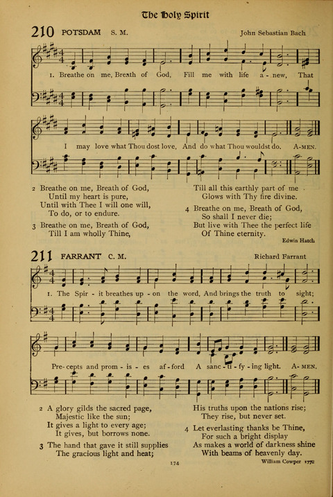 The American Hymnal for Chapel Service page 174