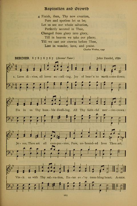 The American Hymnal for Chapel Service page 205