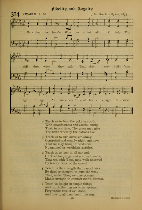 The American Hymnal for Chapel Service page 259
