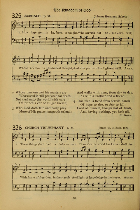 The American Hymnal for Chapel Service page 268
