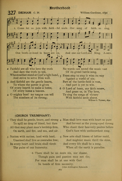 The American Hymnal for Chapel Service page 269