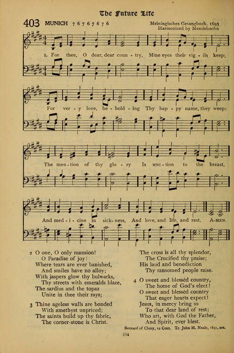 The American Hymnal for Chapel Service page 334
