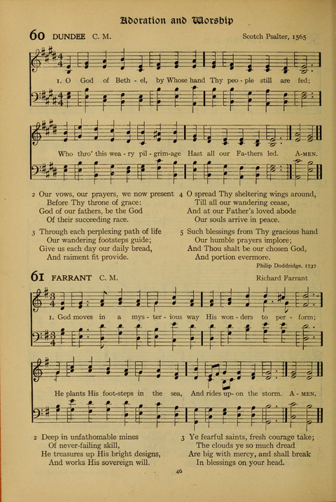 The American Hymnal for Chapel Service page 46