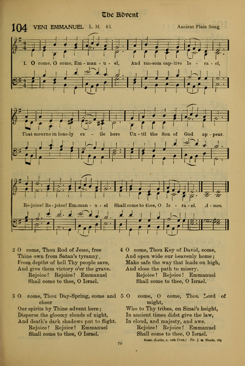 The American Hymnal for Chapel Service page 79