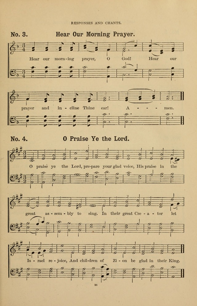 The Assembly Hymn and Song Collection: designed for use in chapel, assembly, convocation, or general exercises of schools, normals, colleges and universities. (3rd ed.) page 21