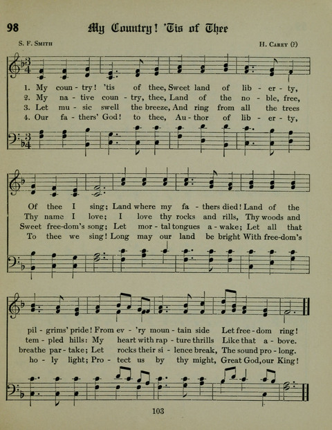 The Assembly Praise Book: Hymns and Tunes for General Use with responsive readings from the psalms page 103