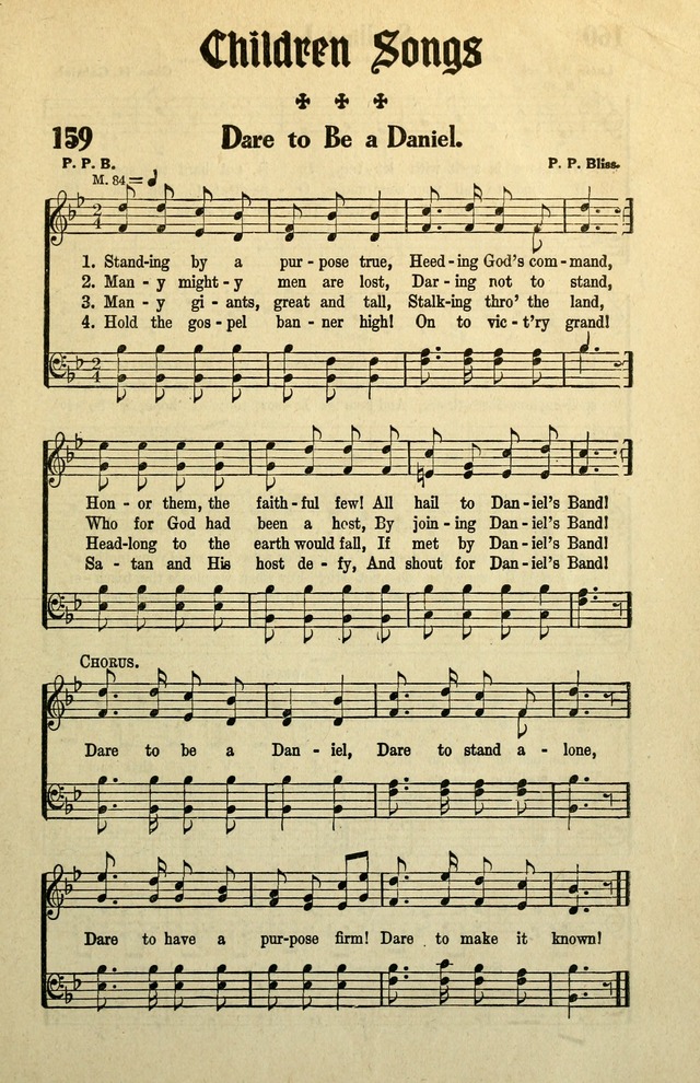 Awakening Songs for the Church, Sunday School and Evangelistic Services page 159