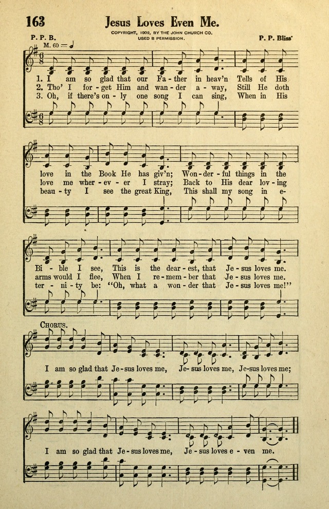 Awakening Songs for the Church, Sunday School and Evangelistic Services page 163