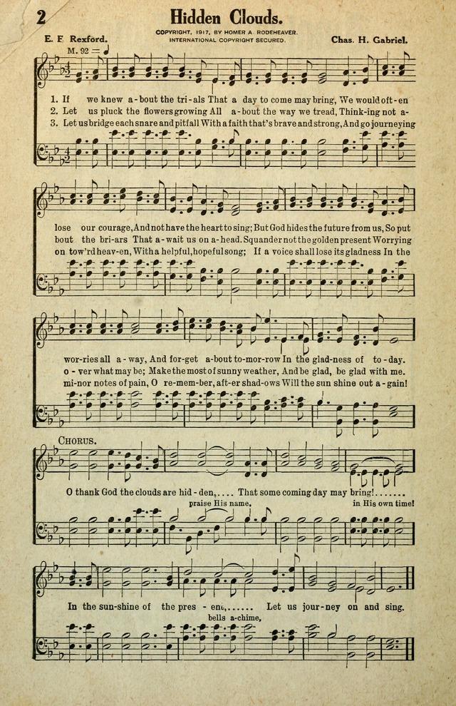 Awakening Songs for the Church, Sunday School and Evangelistic Services page 2