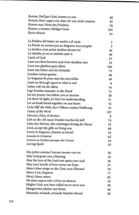 Agape: songs of hope and reconciliation page 215