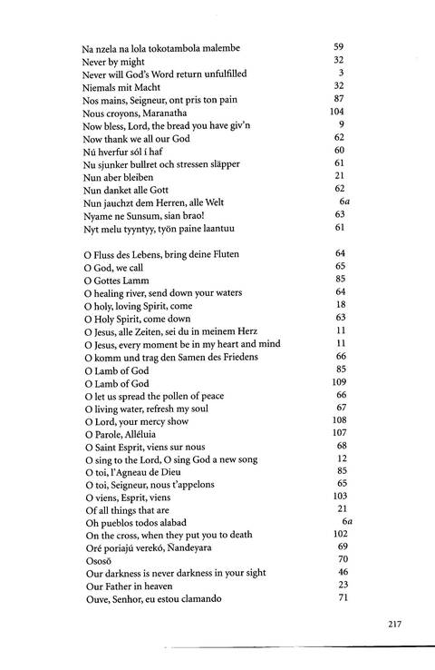 Agape: songs of hope and reconciliation page 216