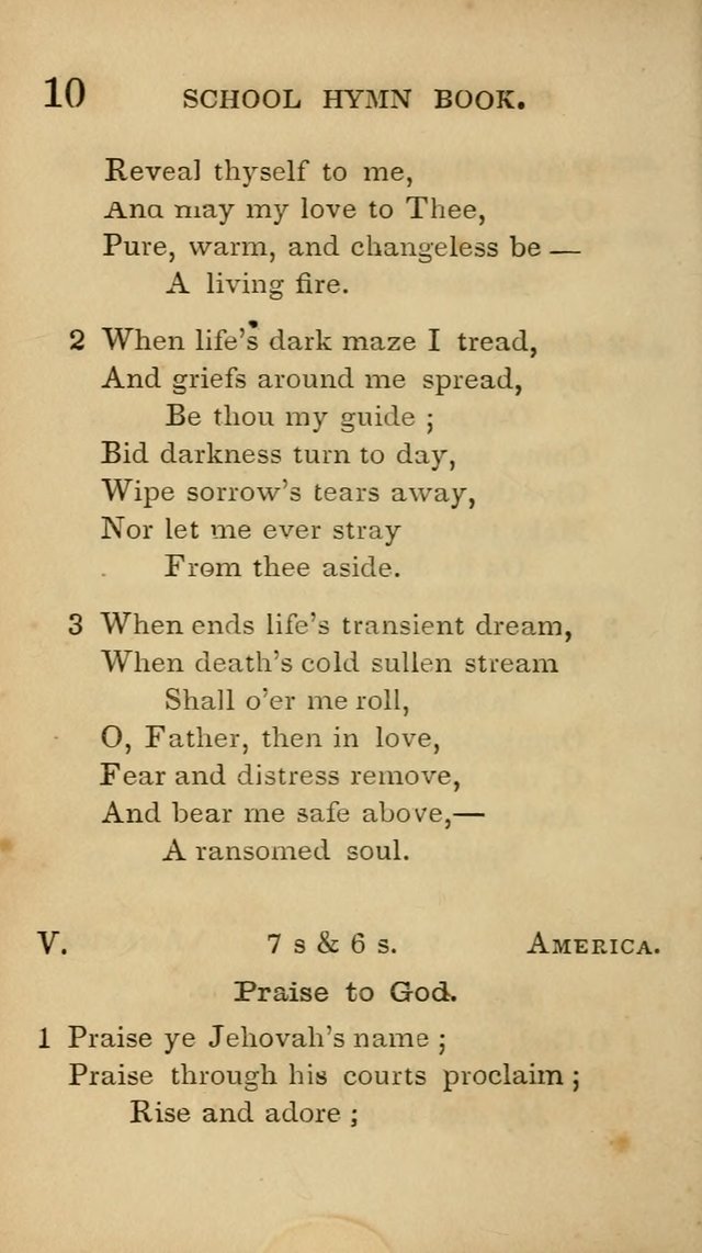 The American School Hymn Book page 10