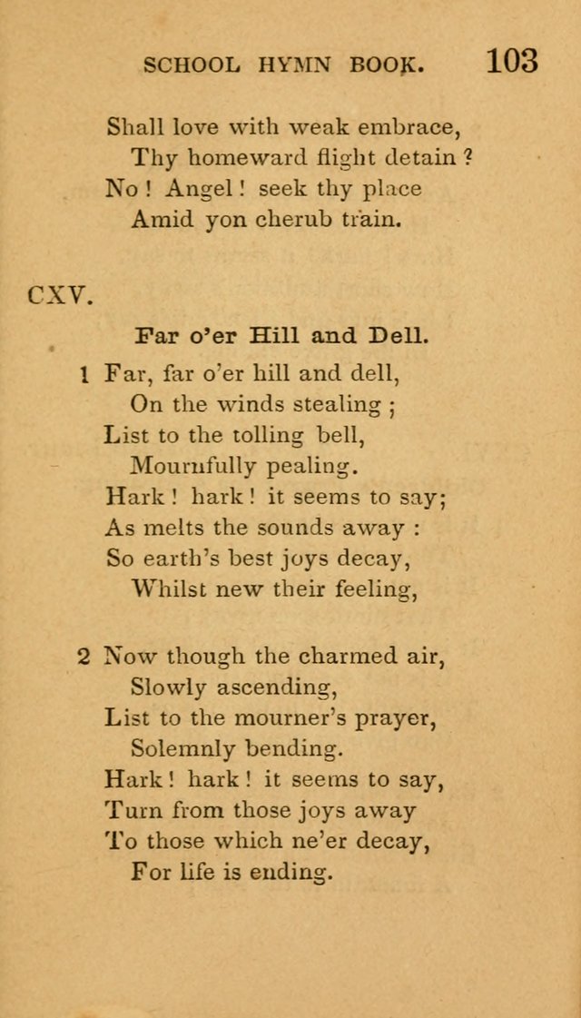 The American School Hymn Book page 103