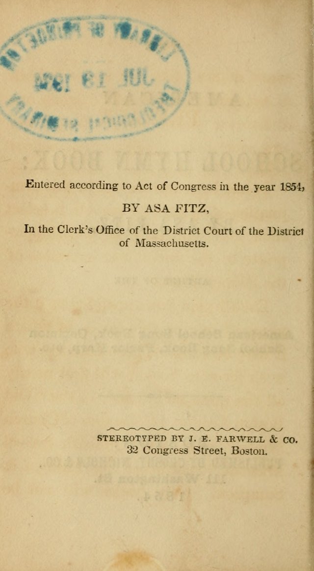 The American School Hymn Book page 2