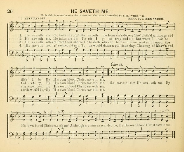 Always Welcome: a choice collection of song gems for the Sunday Shcool, prayer and praise meetings and the home circle page 31