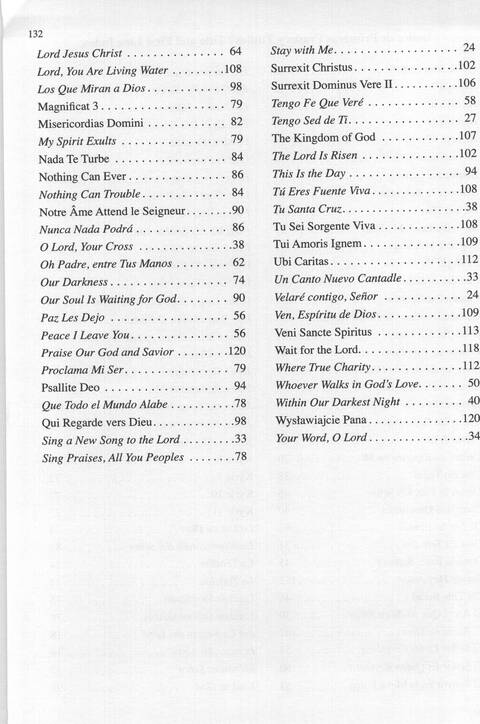 Bendigo al Señor: cánones, ostinatos, aclamacines y cantos de taizé page 132
