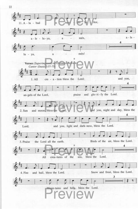 Bendigo al Señor: cánones, ostinatos, aclamacines y cantos de taizé page 22