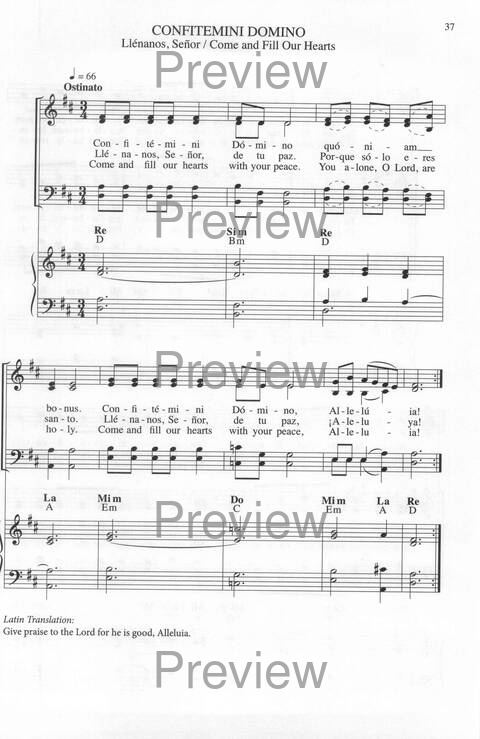 Bendigo al Señor: cánones, ostinatos, aclamacines y cantos de taizé page 37