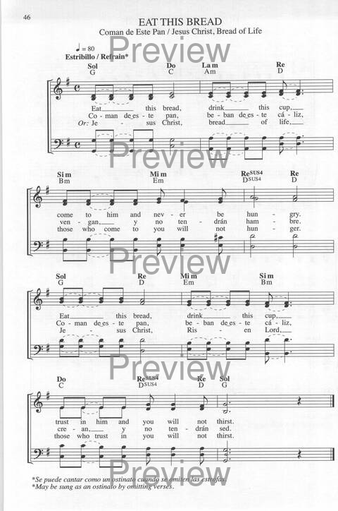 Bendigo al Señor: cánones, ostinatos, aclamacines y cantos de taizé page 46