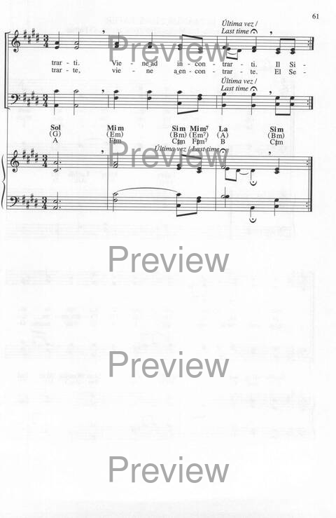 Bendigo al Señor: cánones, ostinatos, aclamacines y cantos de taizé page 61