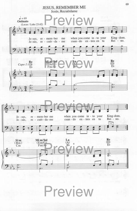 Bendigo al Señor: cánones, ostinatos, aclamacines y cantos de taizé page 69