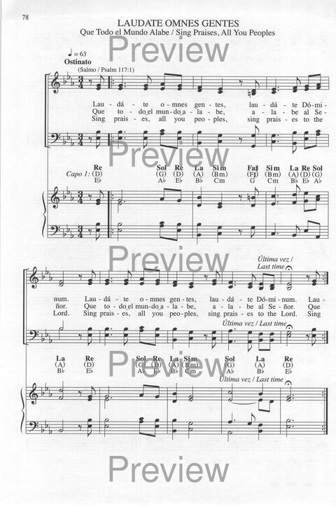 Bendigo al Señor: cánones, ostinatos, aclamacines y cantos de taizé page 78