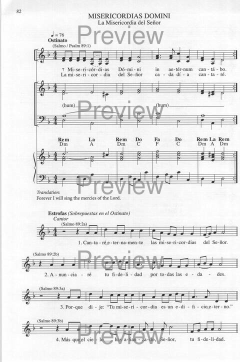 Bendigo al Señor: cánones, ostinatos, aclamacines y cantos de taizé page 82
