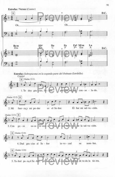 Bendigo al Señor: cánones, ostinatos, aclamacines y cantos de taizé page 91