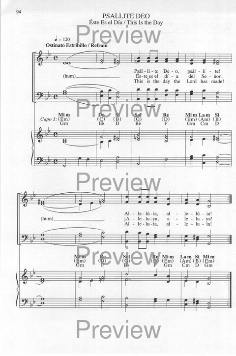 Bendigo al Señor: cánones, ostinatos, aclamacines y cantos de taizé page 94