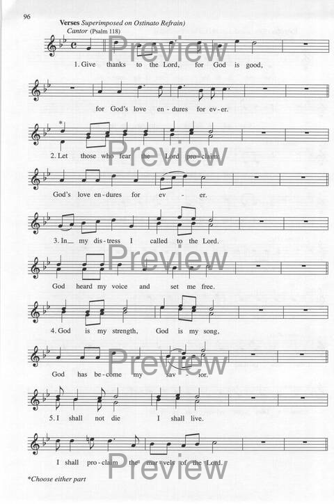 Bendigo al Señor: cánones, ostinatos, aclamacines y cantos de taizé page 96