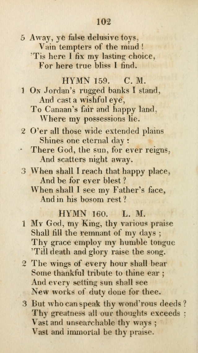 The Brick Church Hymns, Designed for the Use of Social Prayer Meetings and Families, selected from the most approved authors page 103