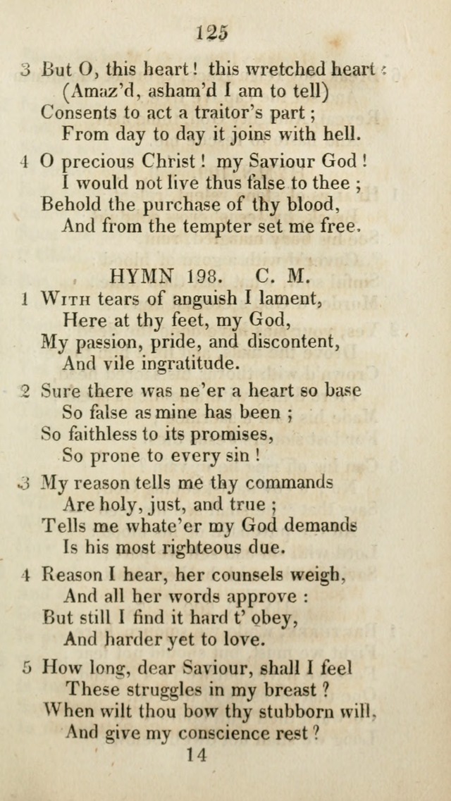 The Brick Church Hymns, Designed for the Use of Social Prayer Meetings and Families, selected from the most approved authors page 126