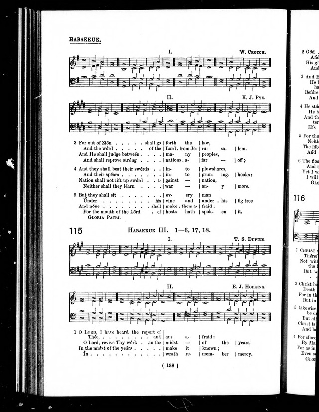 The Baptist Church Hymnal: chants and anthems with music page 141