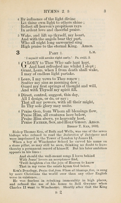 The Book of Common Praise: being the Hymn Book of the Church of England in Canada. Annotated edition page 3