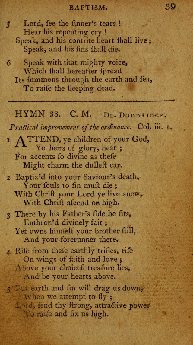 The Boston Collection of Sacred and Devotional Hymns: intended to accommodate Christians on special and stated occasions page 38