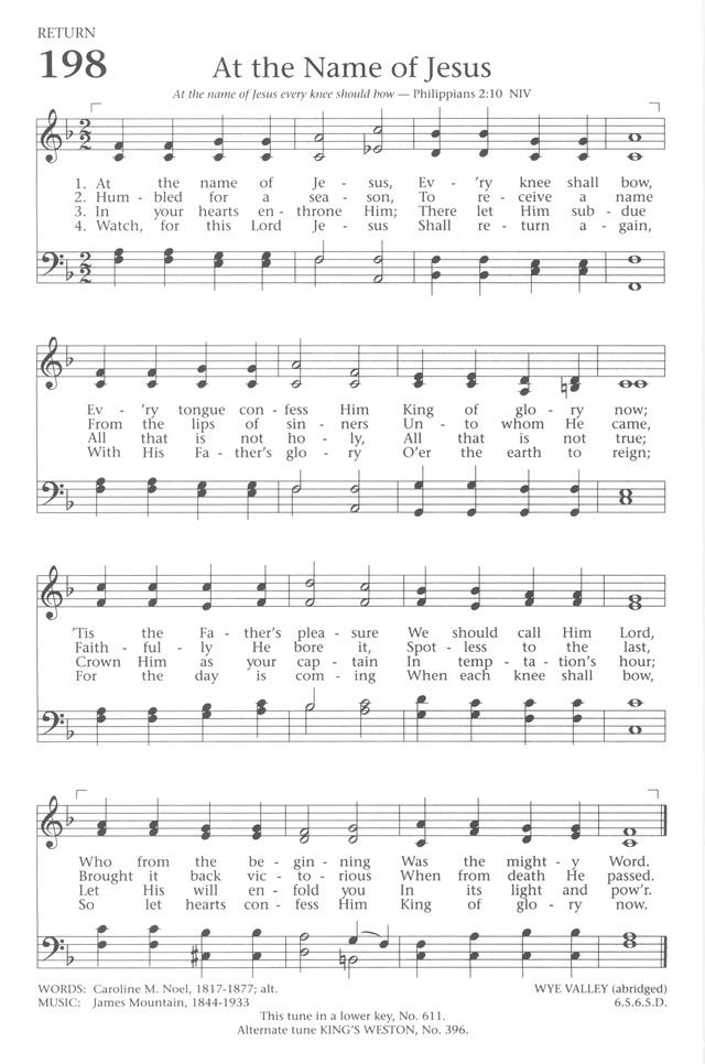Baptist Hymnal 1991 page 180