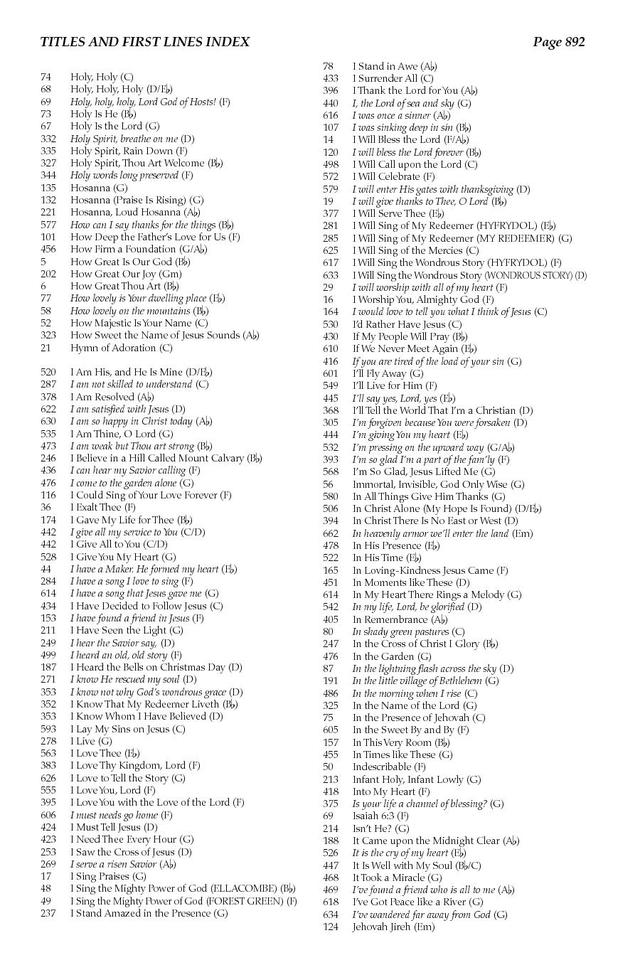 Baptist Hymnal 2008 page 968