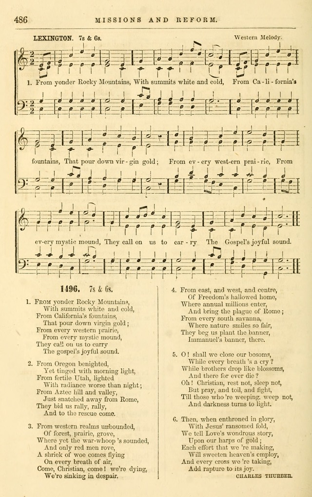 The Baptist hymn and tune book: being "The Plymouth collection" enlarged, and adapted to the use of Baptist churches page 595