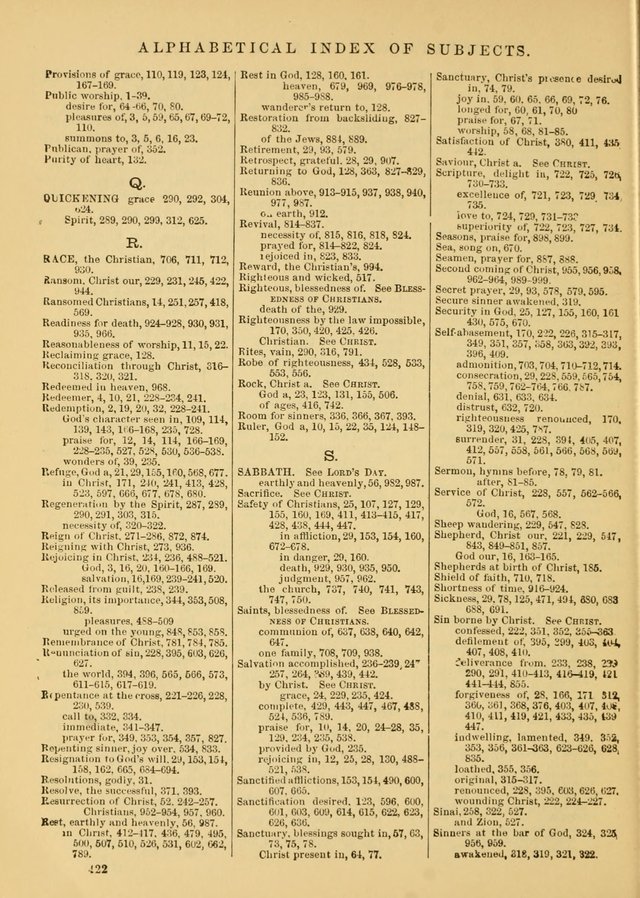The Baptist Hymn and Tune Book for Public Worship page 422